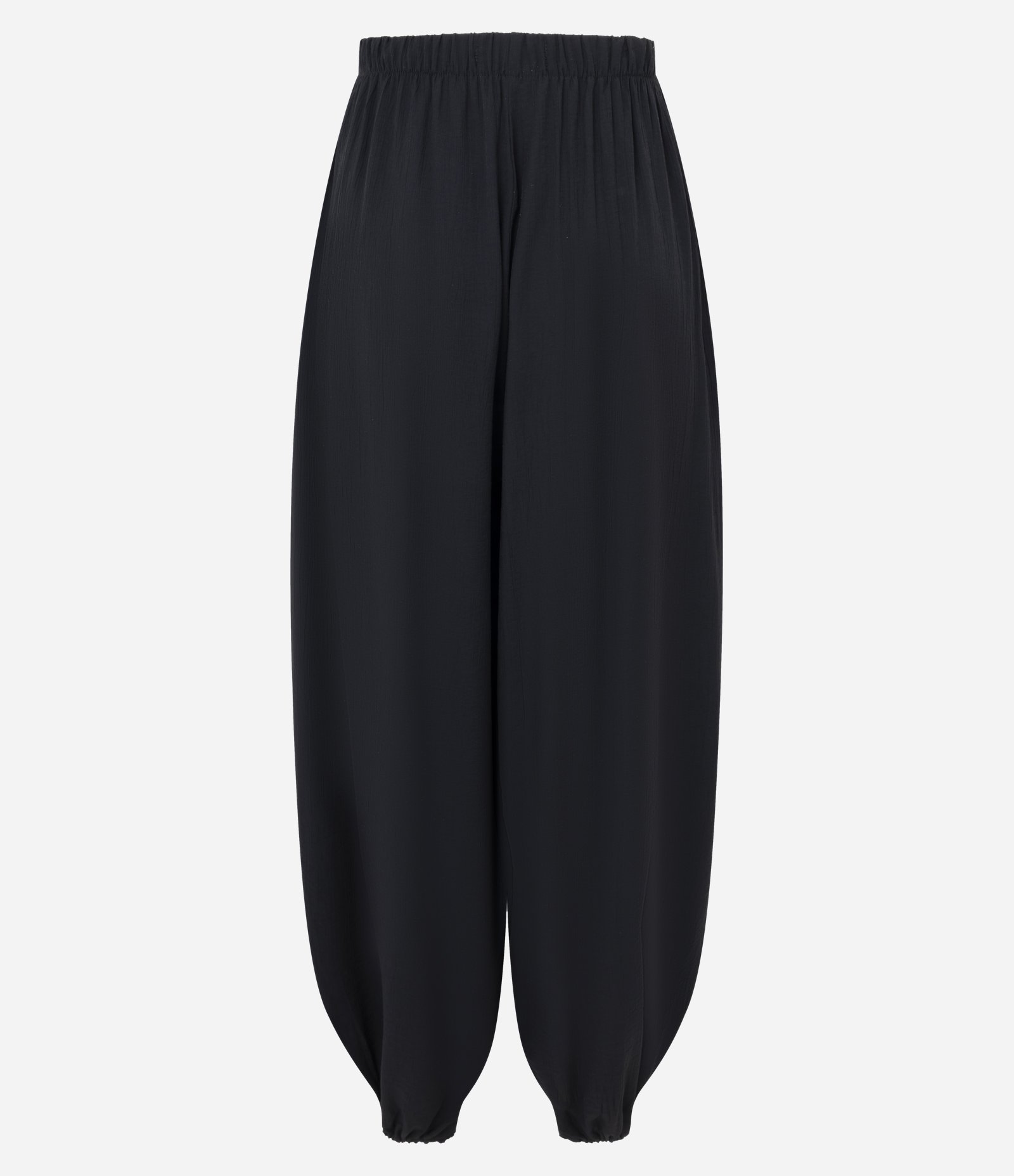 Calça Aladim em Viscose com Cós Elástico Preto 3