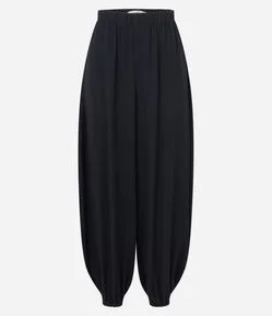 Calça Aladim em Viscose com Cós Elástico