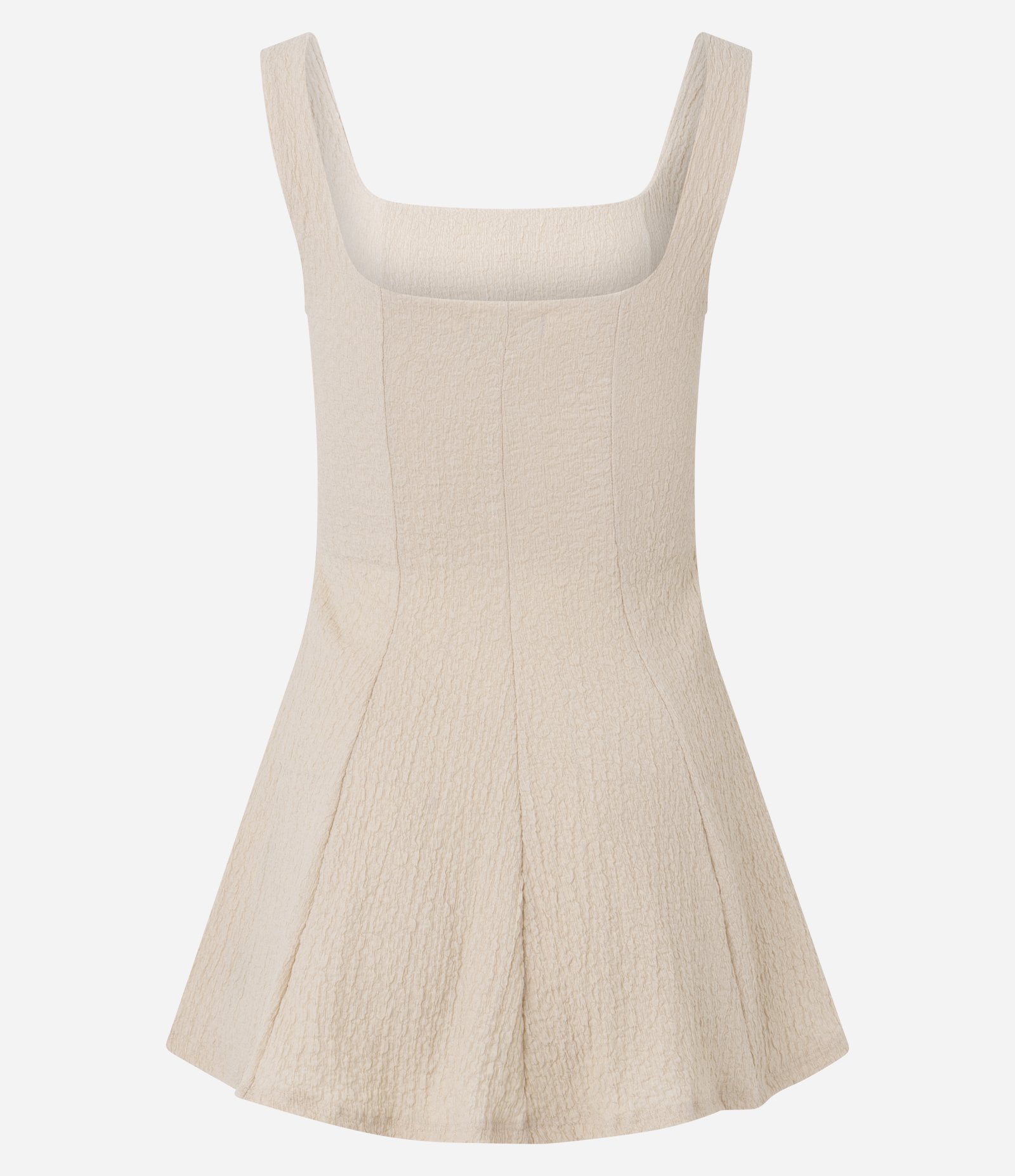 Blusa Texturizada em Anarruga com Alças Largas Bege 3