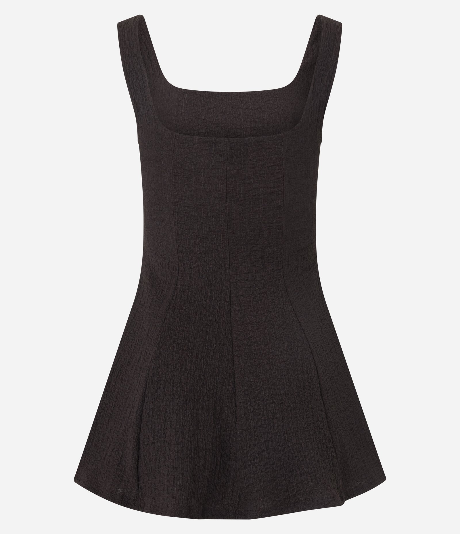 Blusa Texturizada em Anarruga com Alças Largas Marrom 3