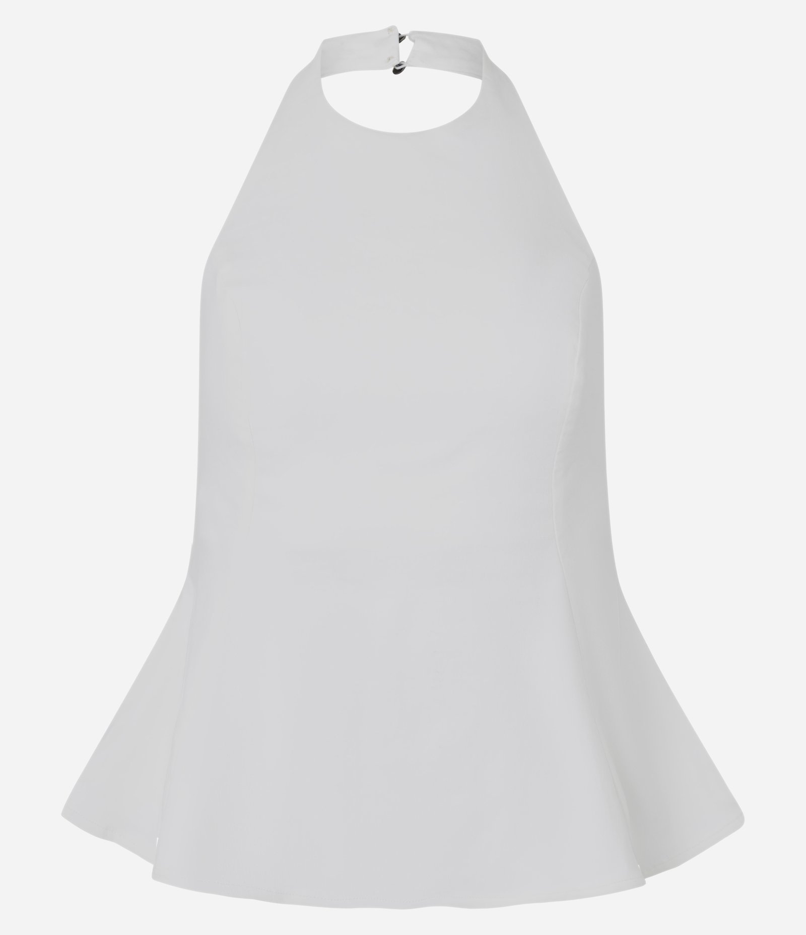 Blusa Peplum Frente Única em Bengaline Branco 1