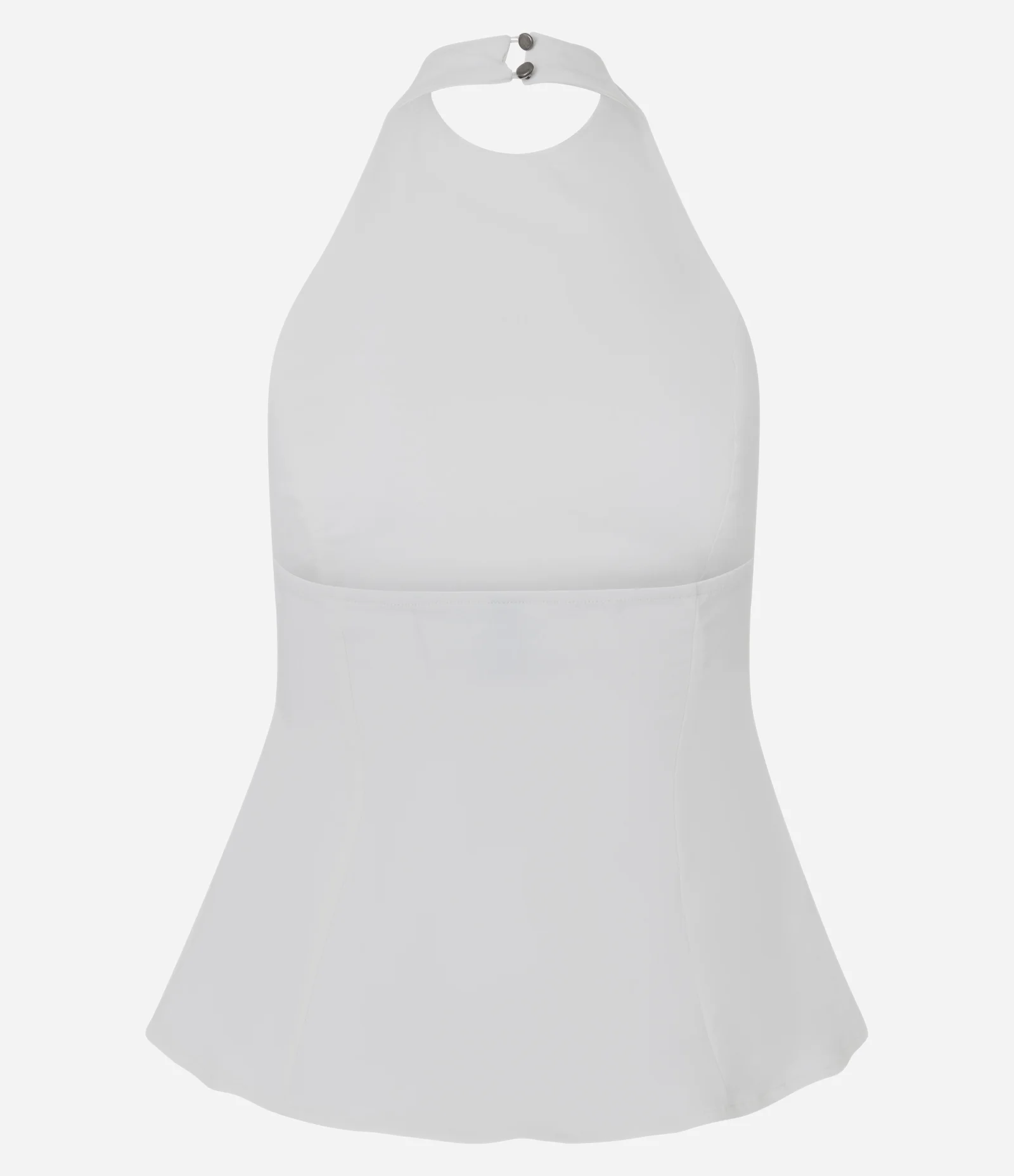 Blusa Peplum Frente Única em Bengaline Branco 2