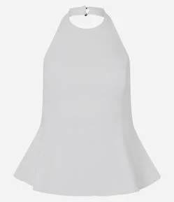 Blusa Peplum Frente Única em Bengaline