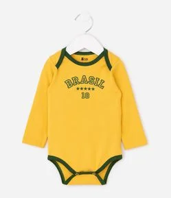 Body Infantil Esportivo Edição Especial Copa – Tam RN a 18 Meses