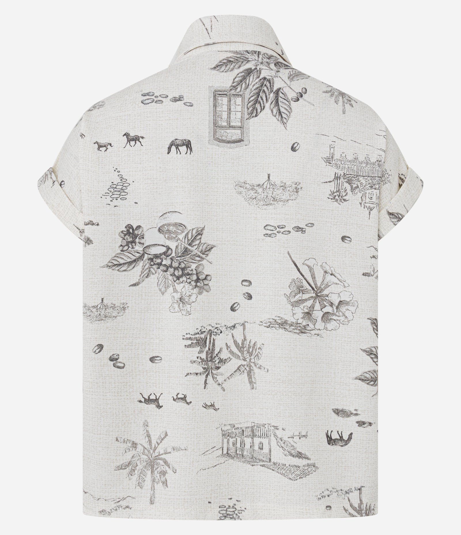 Blusa com Abotoamento Frontal e Mangas Dobradas Branco 2