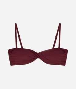 Biquíni Top Bandeau com Detalhe Torcido
