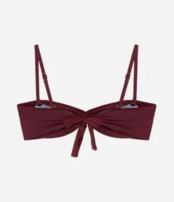 Biquíni Top Bandeau com Detalhe Torcido