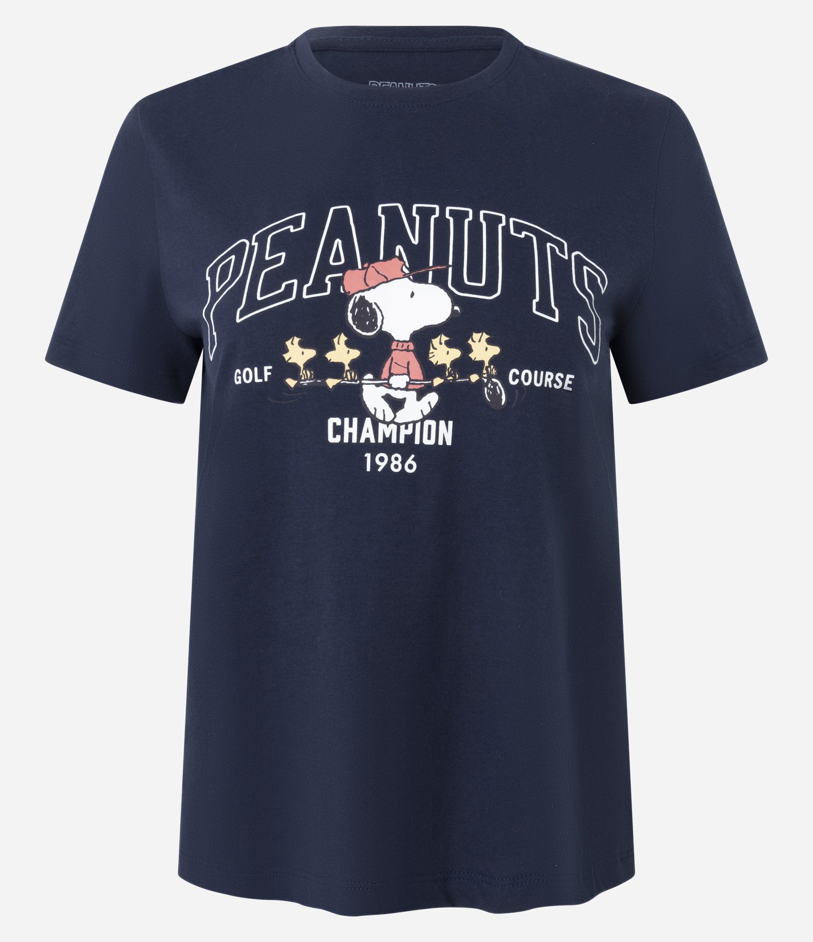 Camiseta Regular em Algodão com Estampa Peanuts Azul 5
