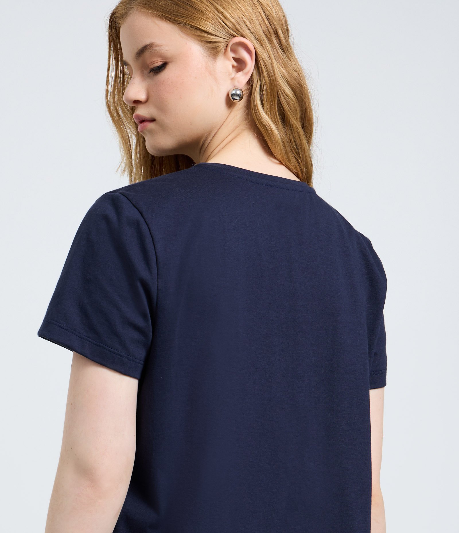 Camiseta Regular em Algodão com Estampa Peanuts Azul 4