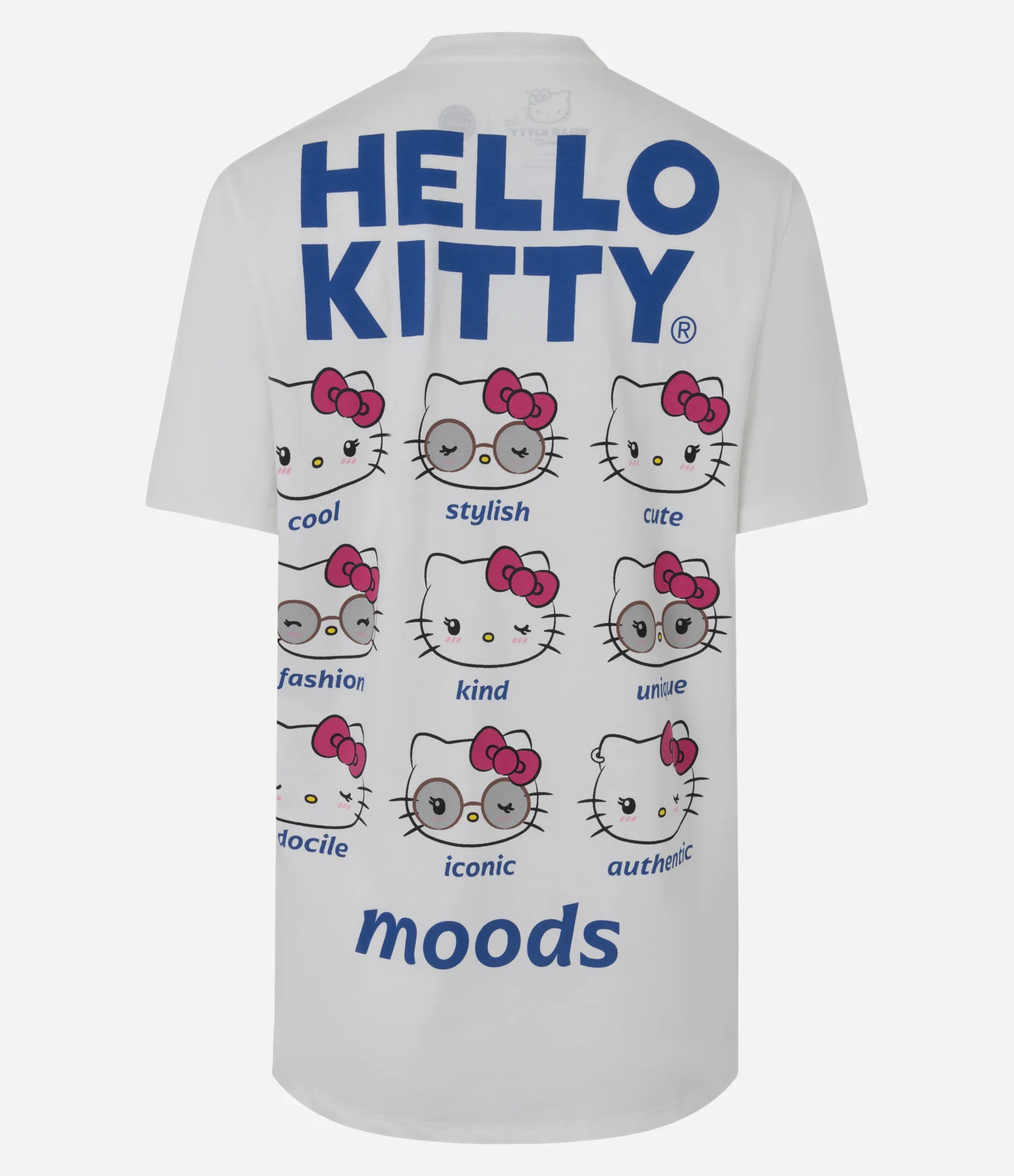 Camiseta em Algodão com Estampa Hello Kitty Moods Branco 2