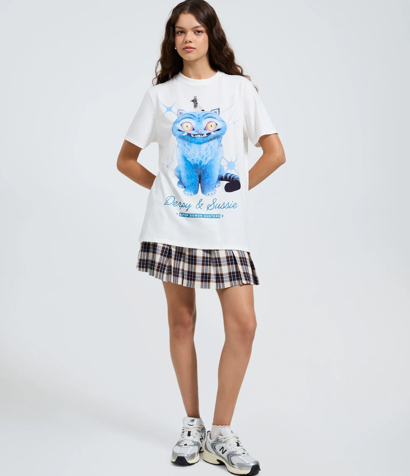 Camiseta em Algodão com Estampa Derpy e Sussie Branco 2