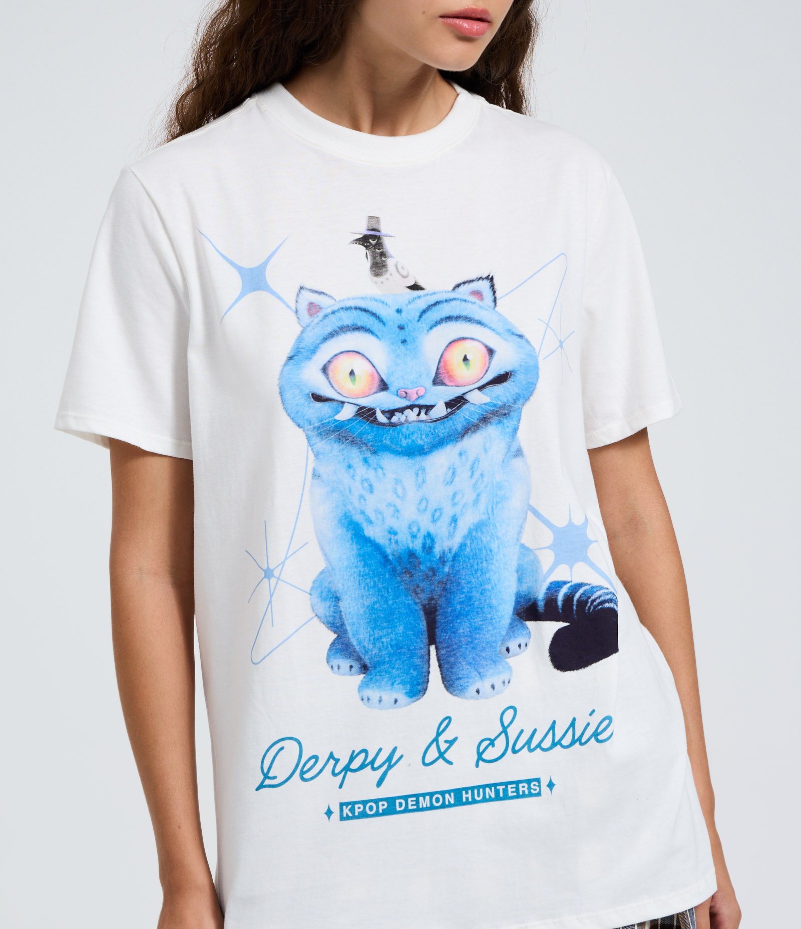 Camiseta em Algodão com Estampa Derpy e Sussie Branco 3