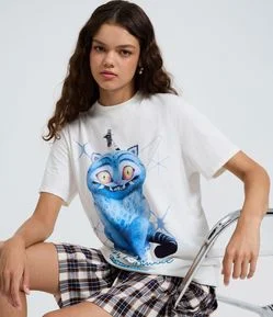 Camiseta em Algodão com Estampa Derpy e Sussie