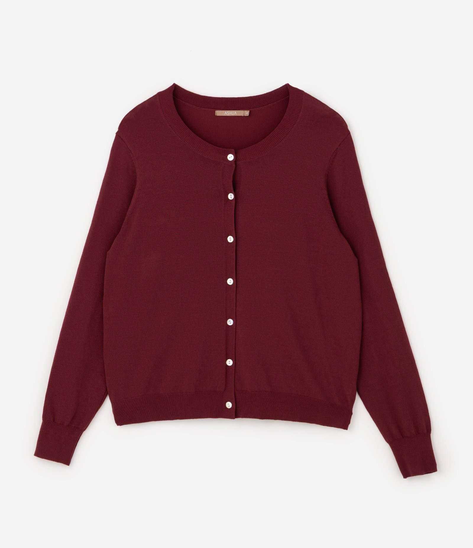 Cardigan Regular Básico em Tricô Curve & Plus Size Vermelho 5