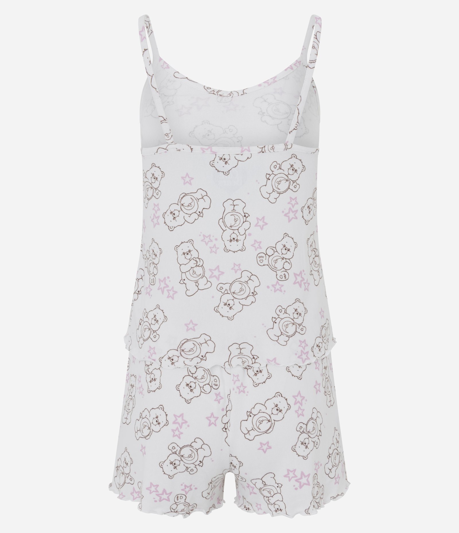 Pijama Short Doll com Estampa Ursinhos Carinhosos Branco 7
