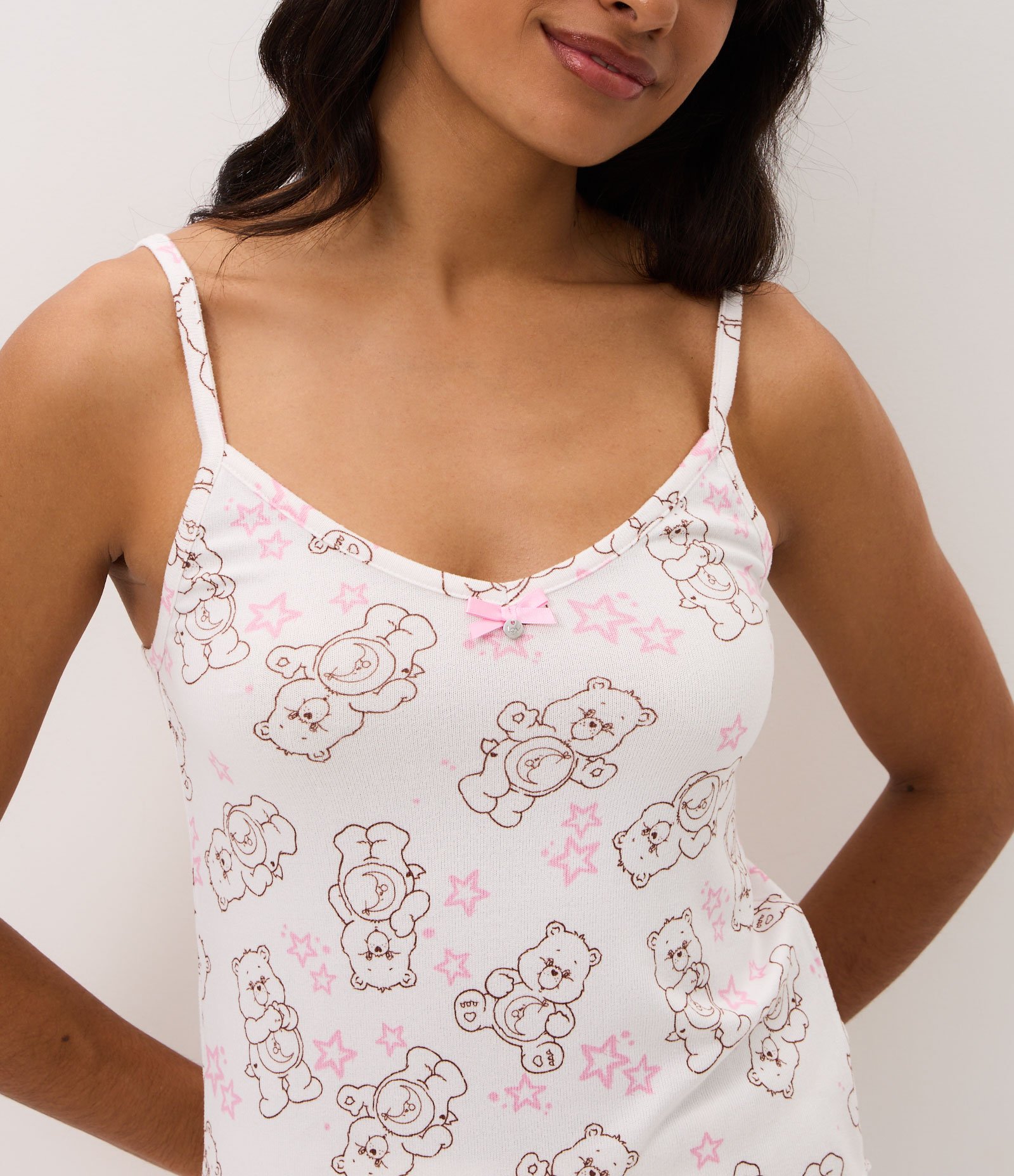 Pijama Short Doll com Estampa Ursinhos Carinhosos Branco 2