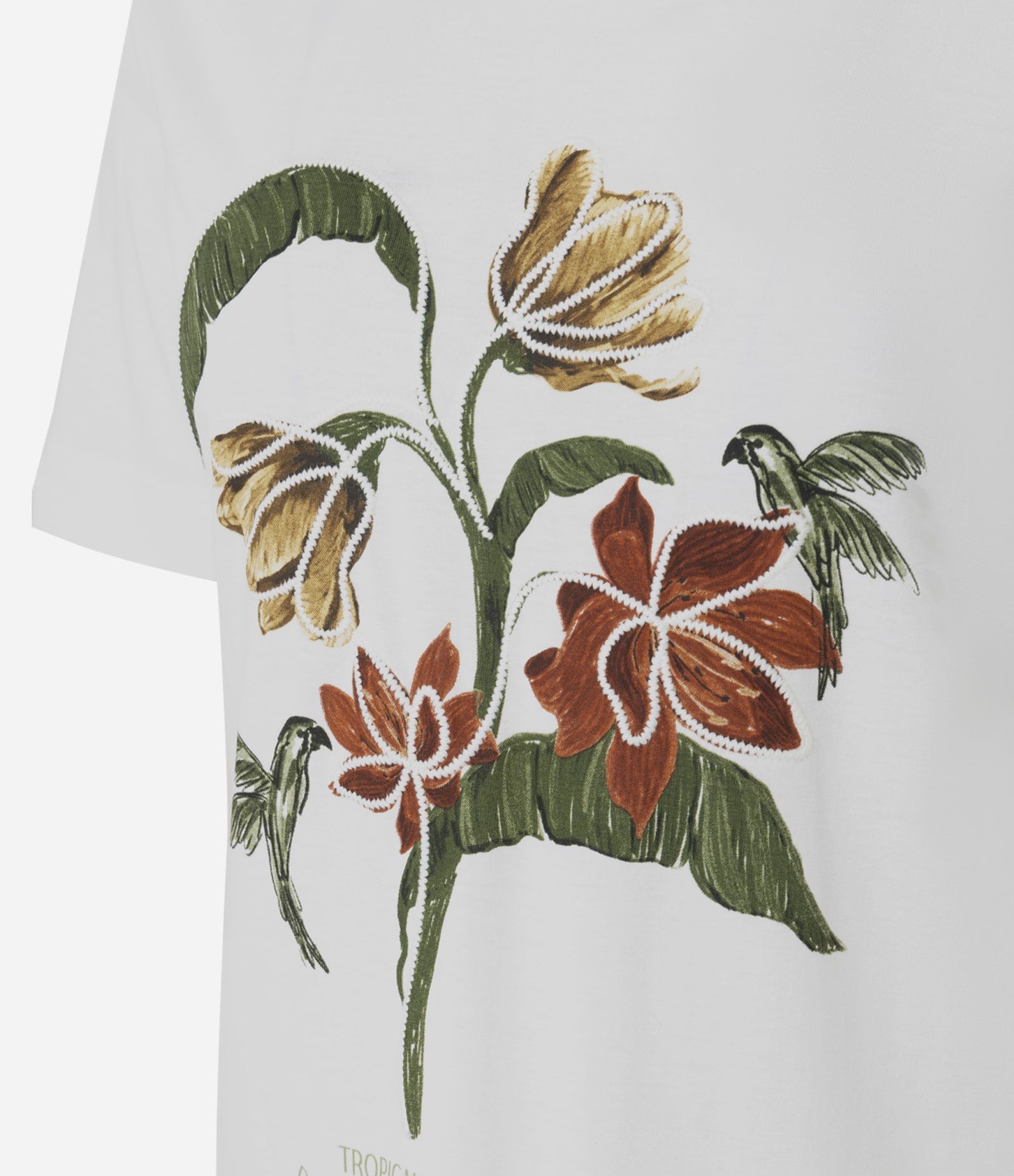 Blusa em Algodão com Estampa Floral Branco 2