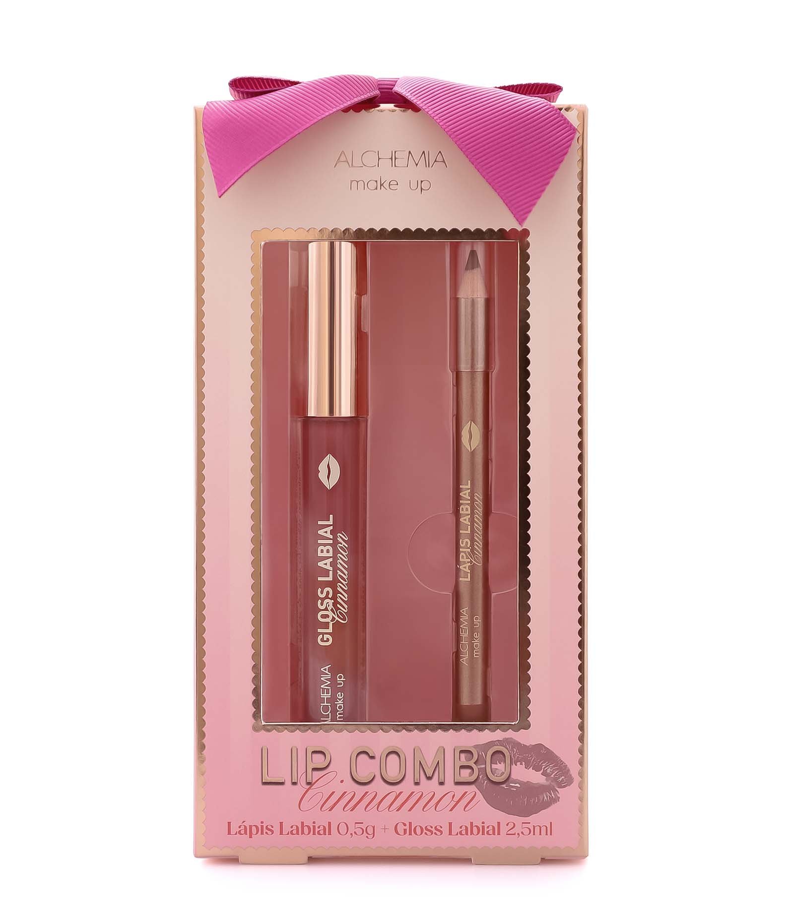 Lip Combo Alchemia com Gloss + Lapis Labial  Cinnamon 1