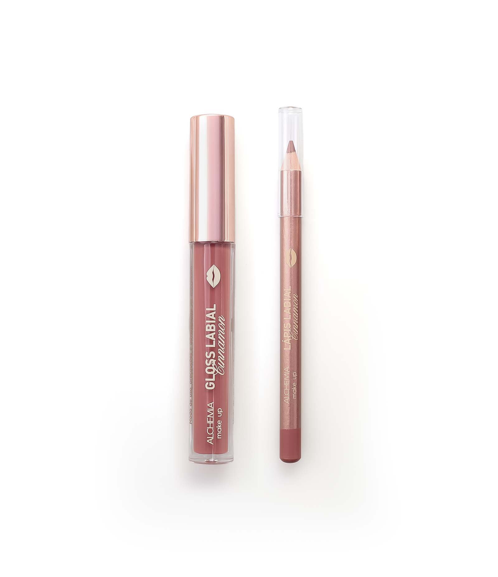 Lip Combo Alchemia com Gloss + Lapis Labial  Cinnamon 4