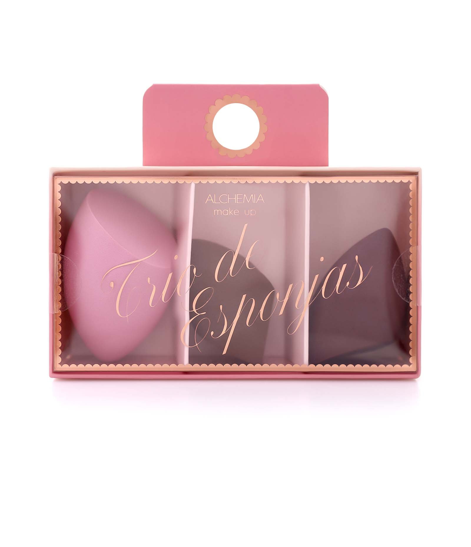 Conjunto Esponja de Maquiagem Alchemia 3 Unidades KIT 1