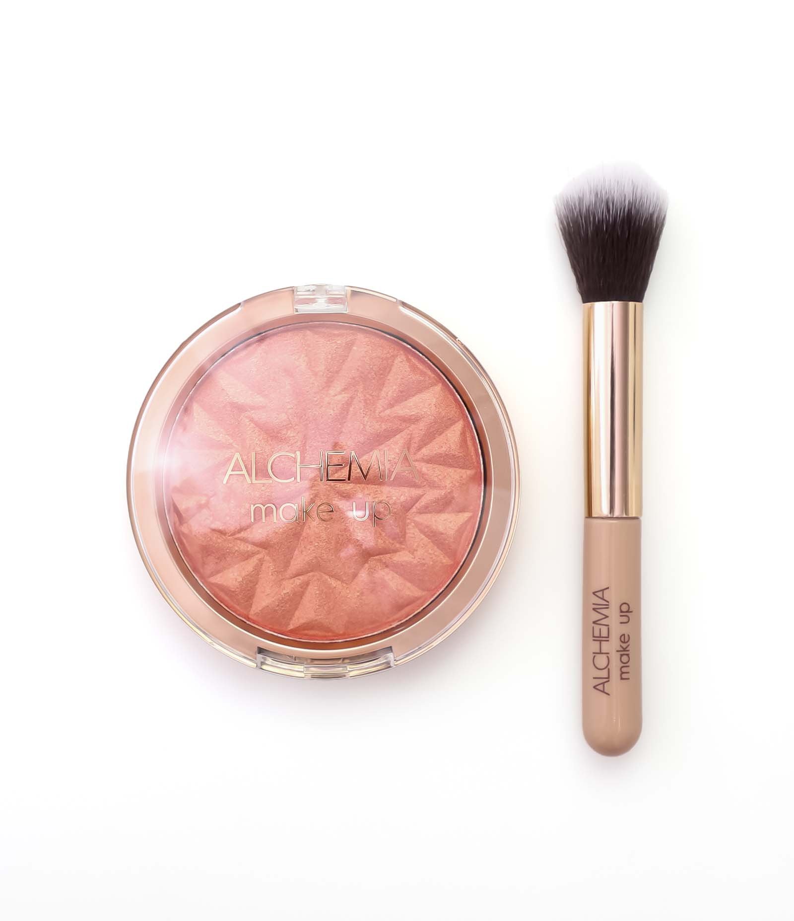 Kit Alchemia com Pincel de Maquiagem + Blush   Coral 3