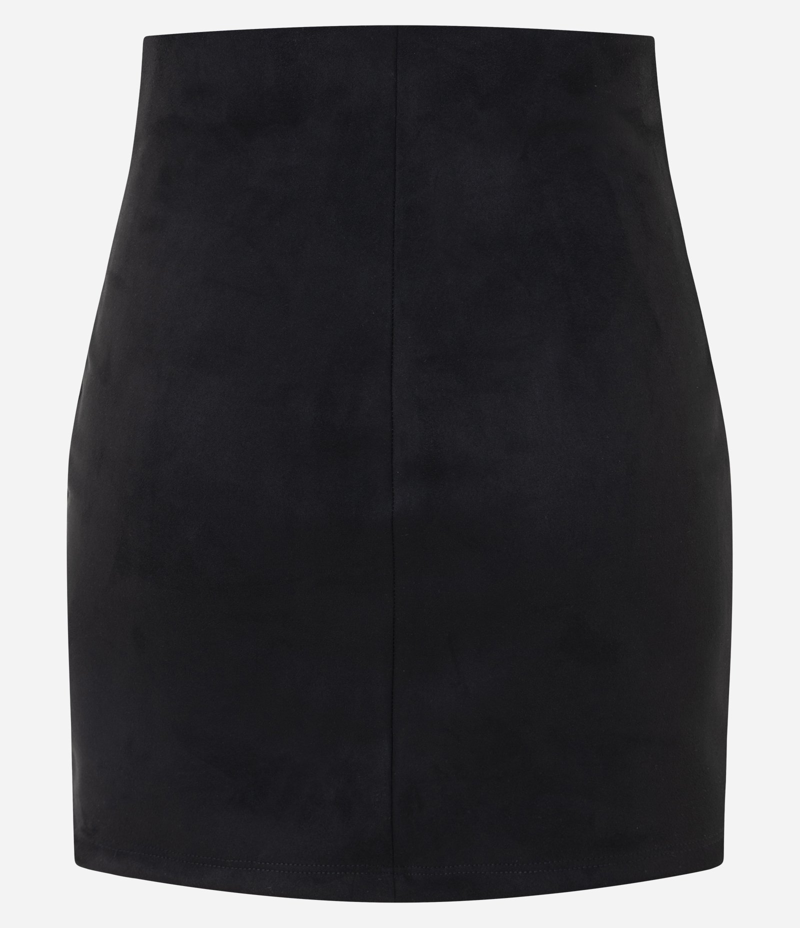 Saia Curta Estruturada com Flor Bordada Preto 3