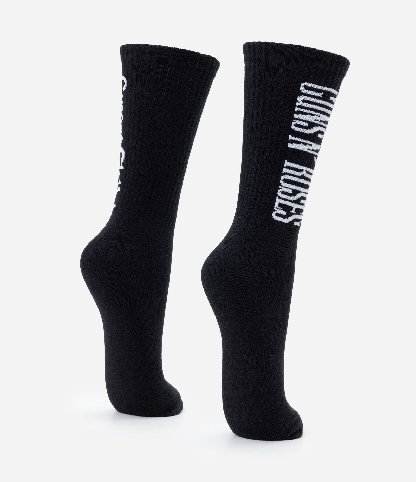 Meia Cano Longo em Algodão Sweet Child O'Mine do Guns Preto 3