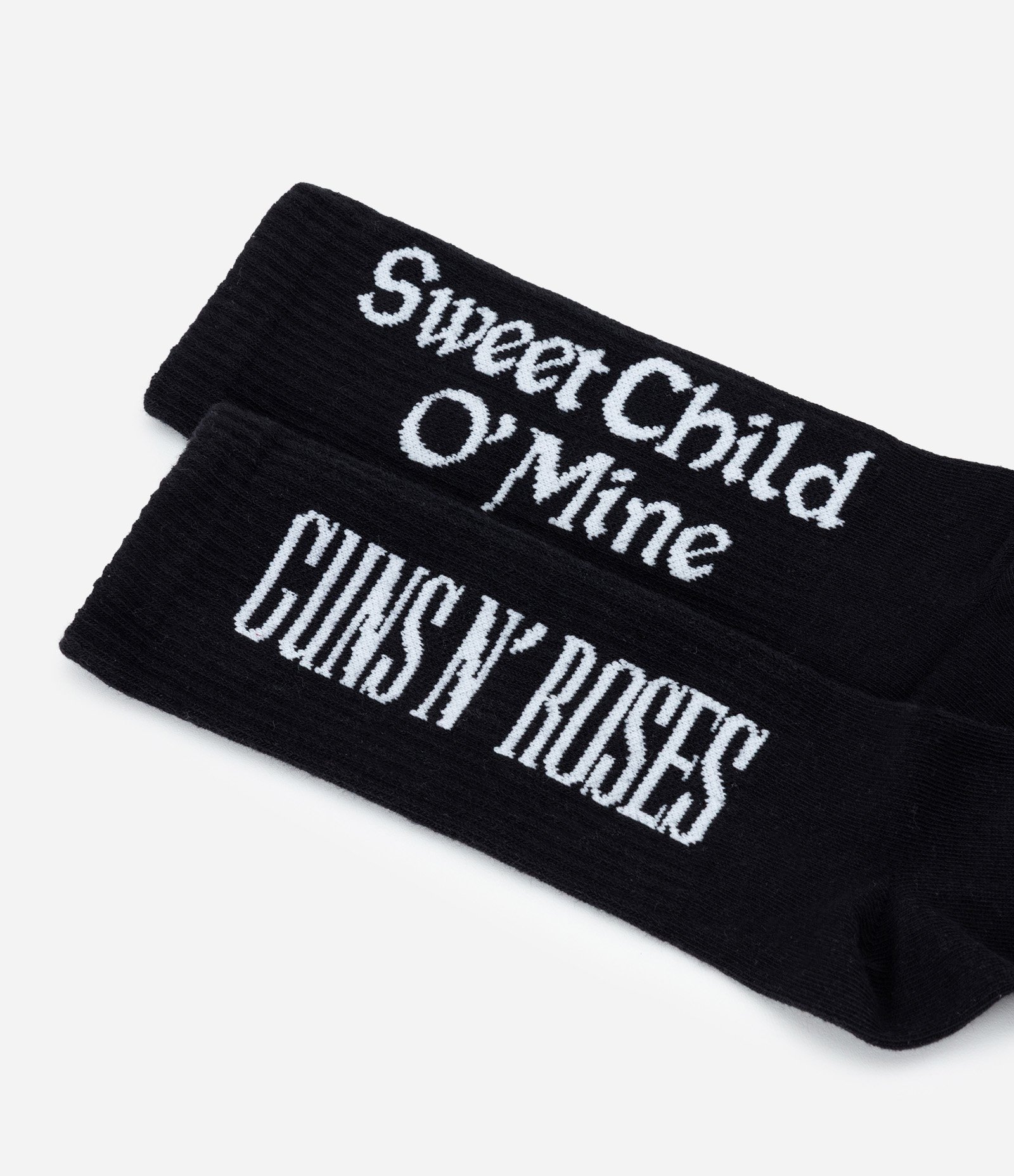 Meia Cano Longo em Algodão Sweet Child O'Mine do Guns Preto 4