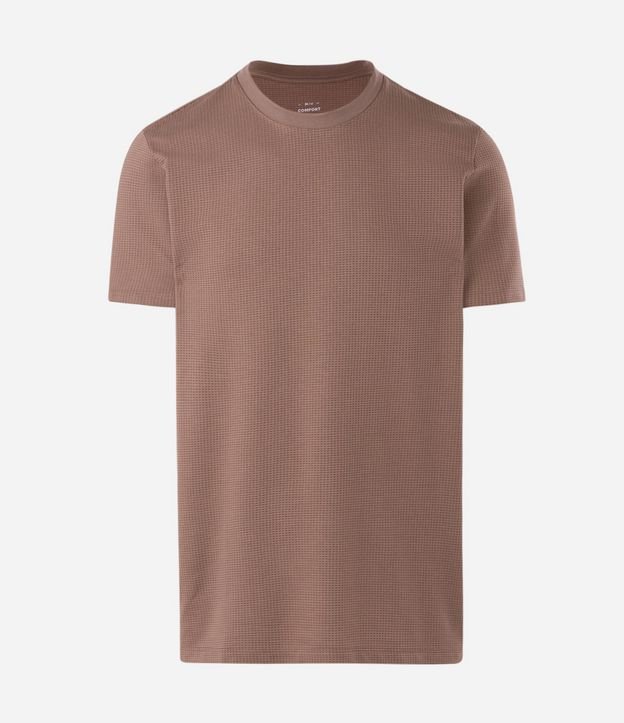 Camiseta Comfort em Algodão com Textura