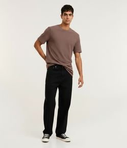 Camiseta Comfort em Algodão com Textura