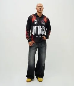 Calça Jeans Wide Leg