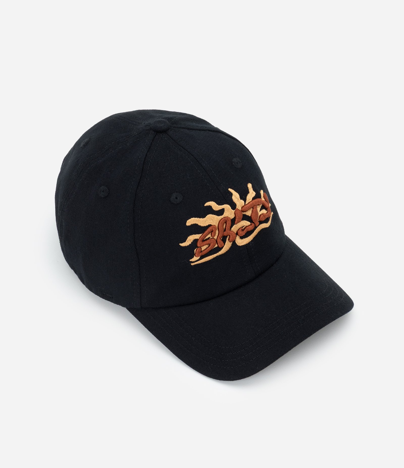 Boné em Sarja com Lettering Preto 1