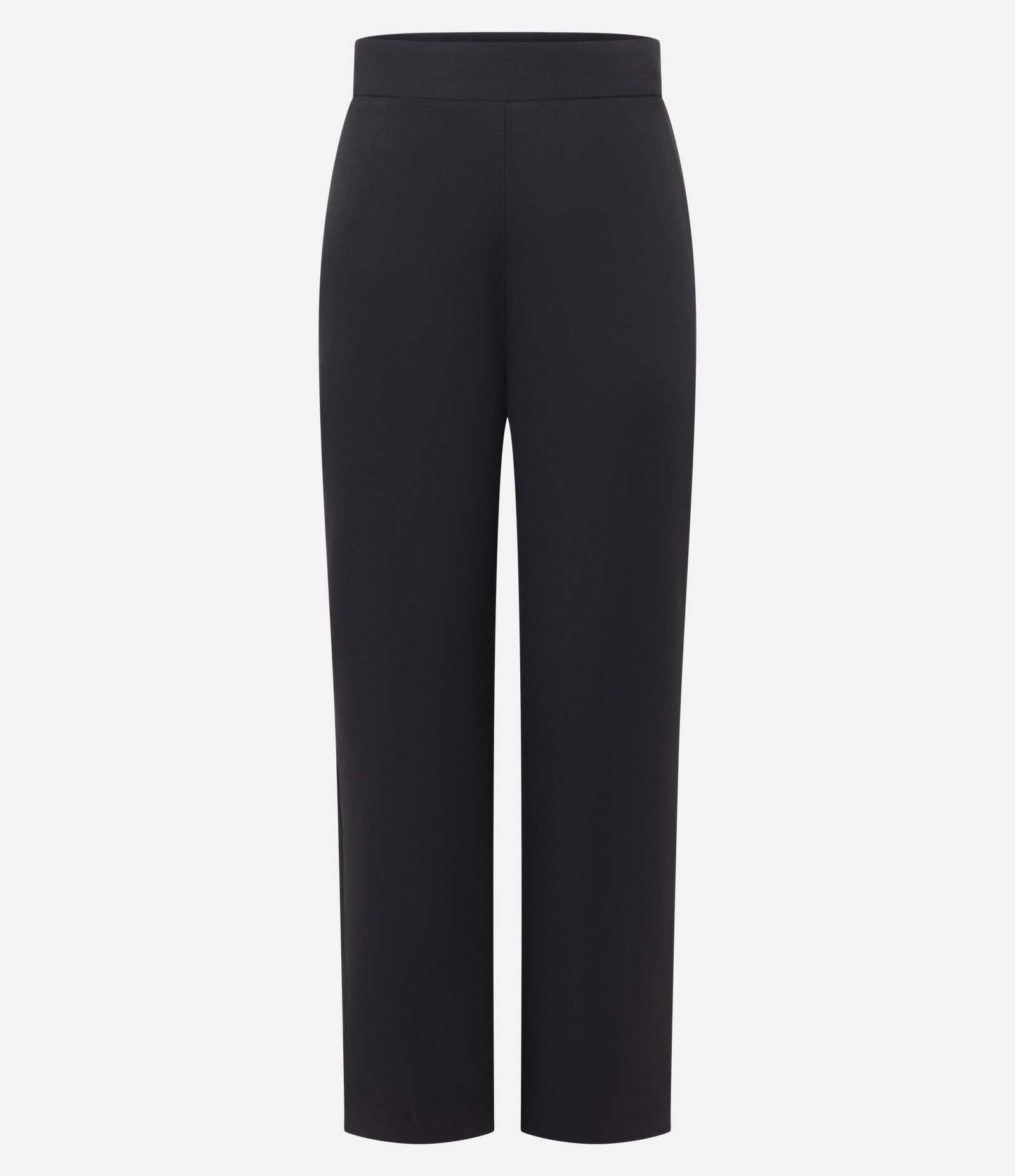 Calça Reta Alfaiatada em Crepe Preto 4
