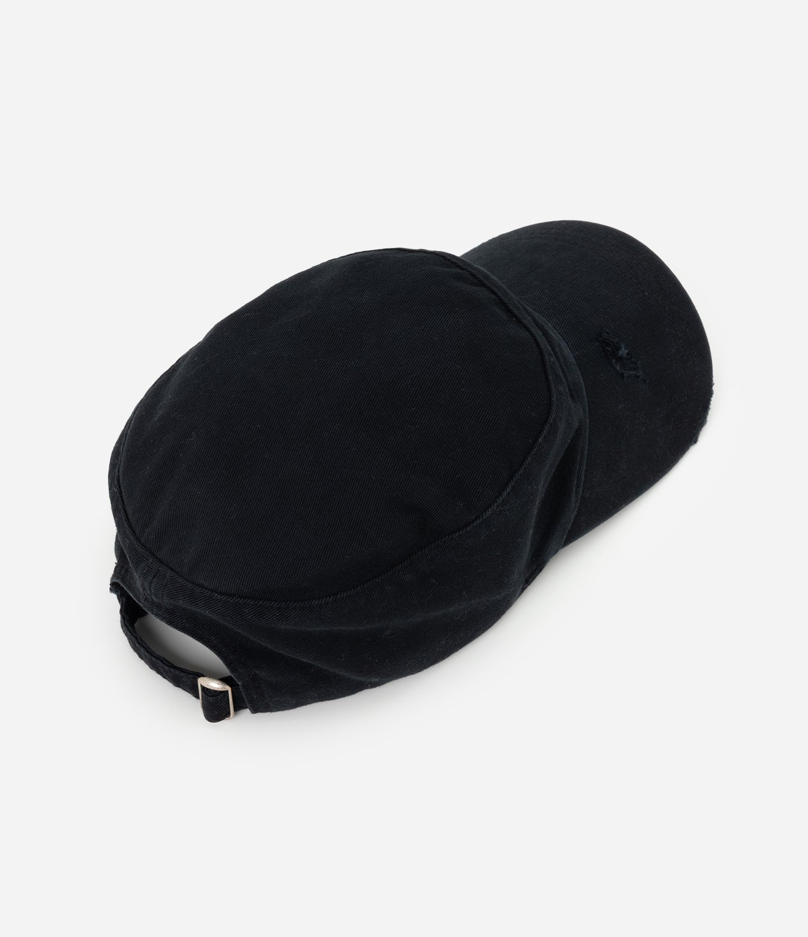 Boné Militar em Sarja com Silk Tribal Preto 3