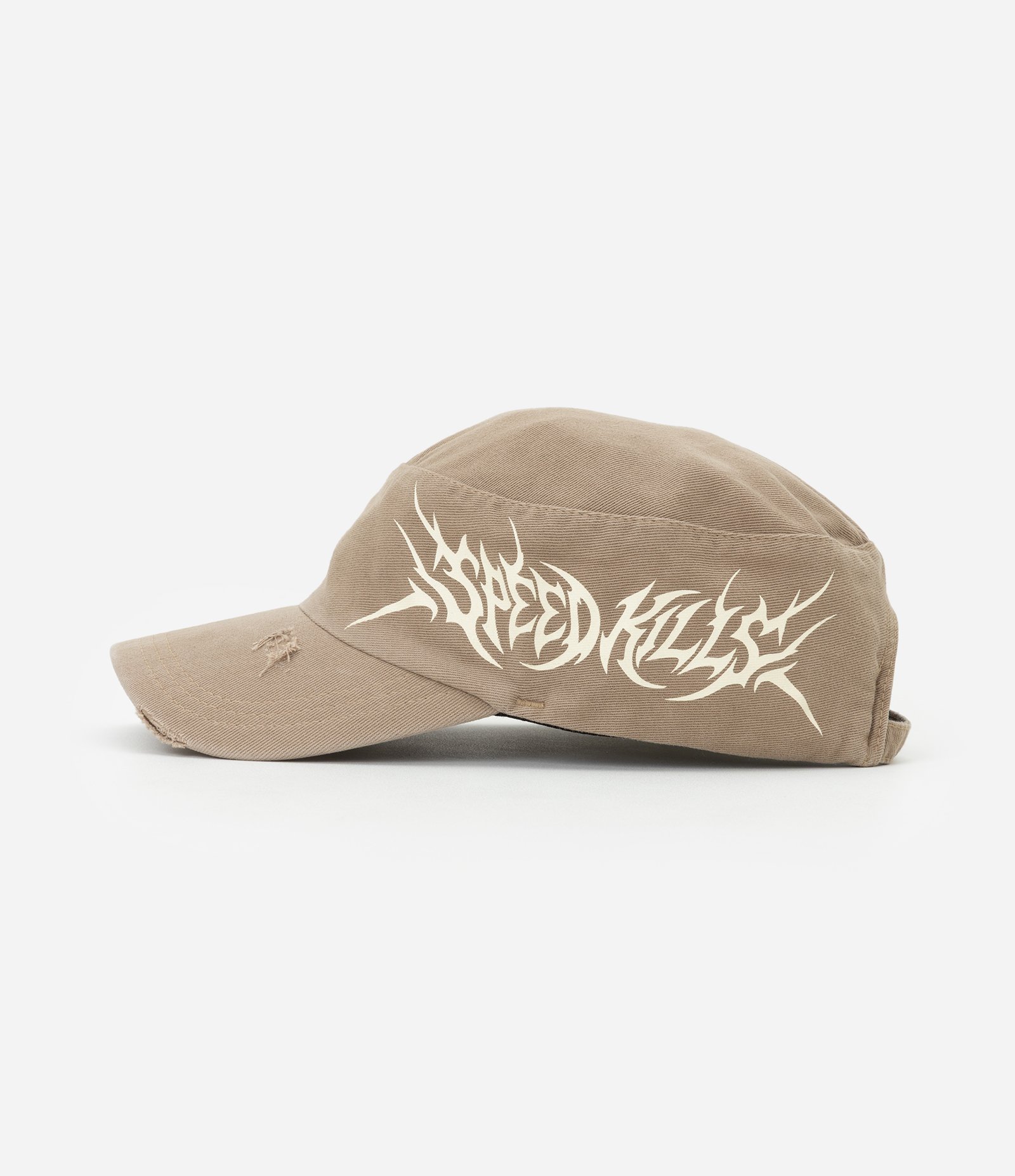 Boné Militar em Sarja com Silk Tribal Marrom 6