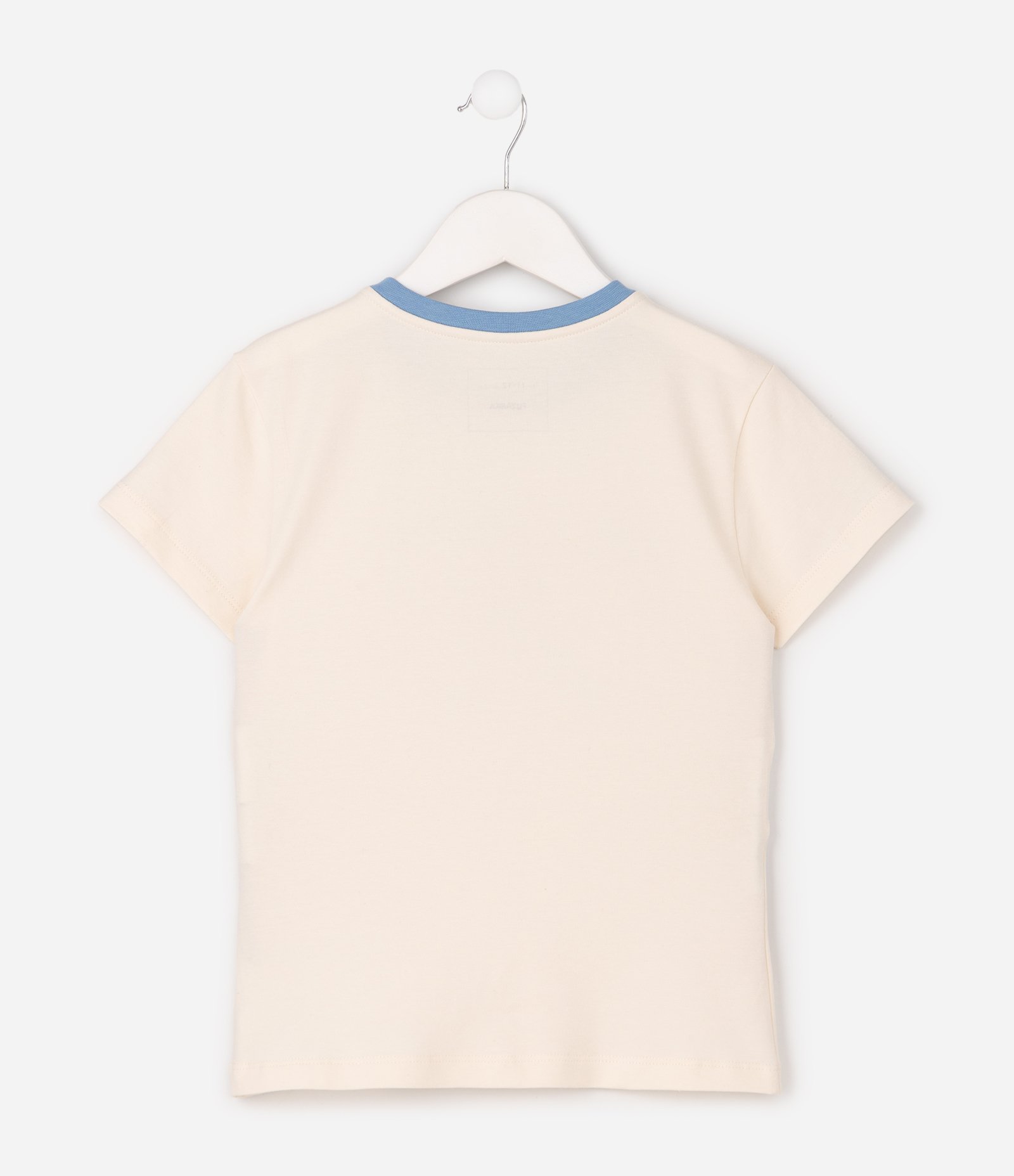 Camiseta Infantil Baby Look com Estampa de Gatinhos - Tam 5 a 16 Anos Bege 2