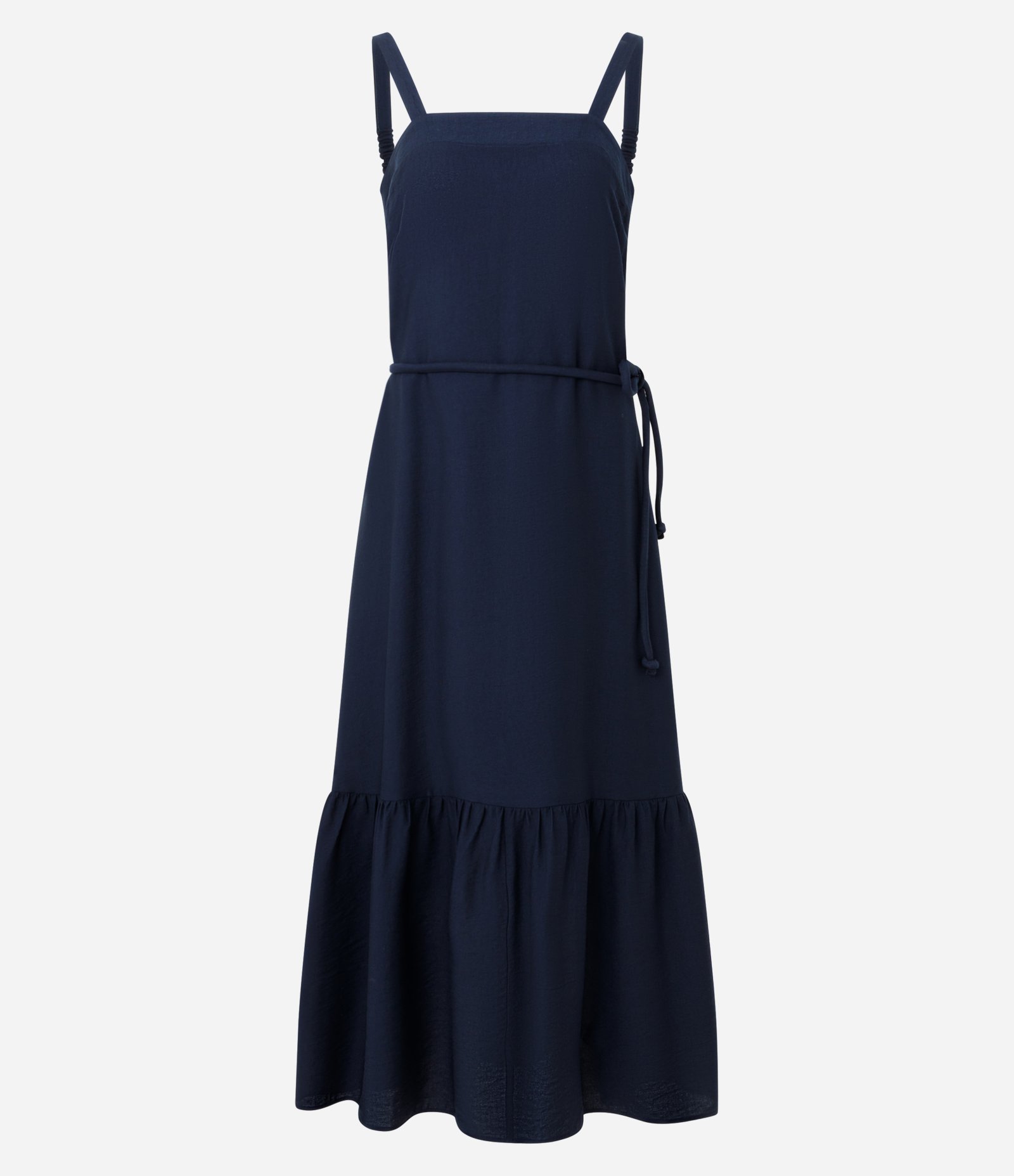 Vestido Midi em Viscose com Cordão para Amarração Azul 5