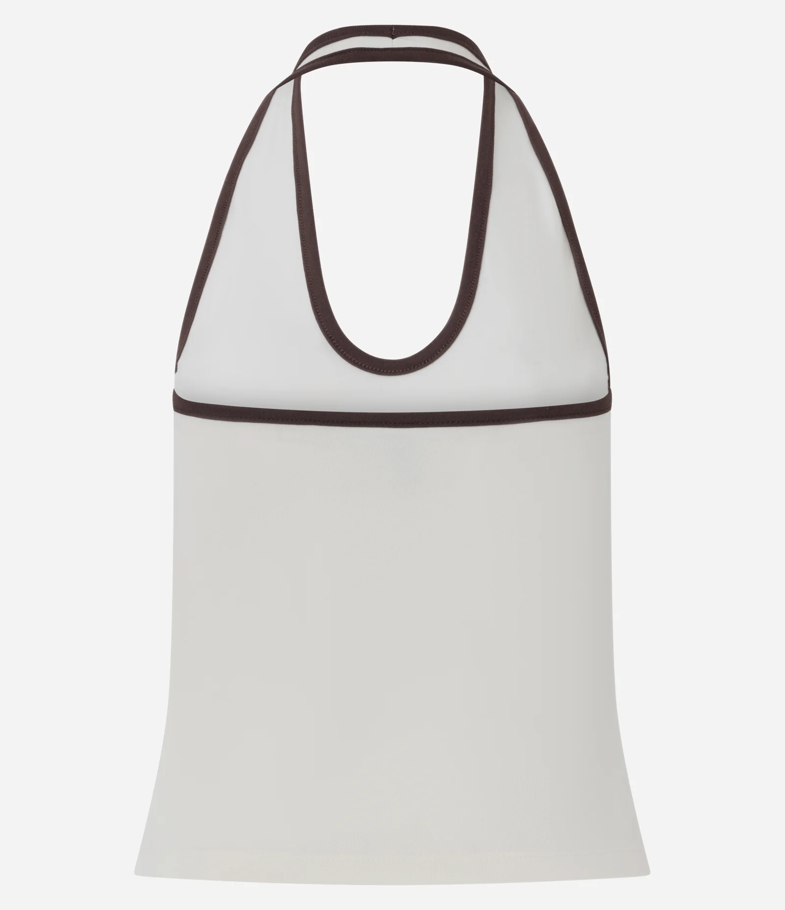 Blusa Frente Única em Ponto Roma com Contraste Off White 2