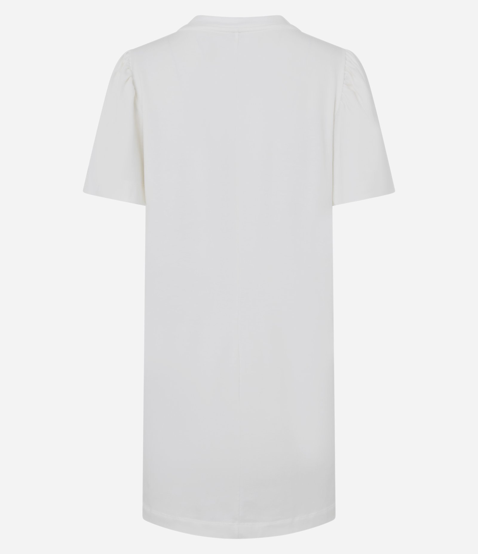 Vestido Curto com Estampa Flores e Manga Bufante Branco 7