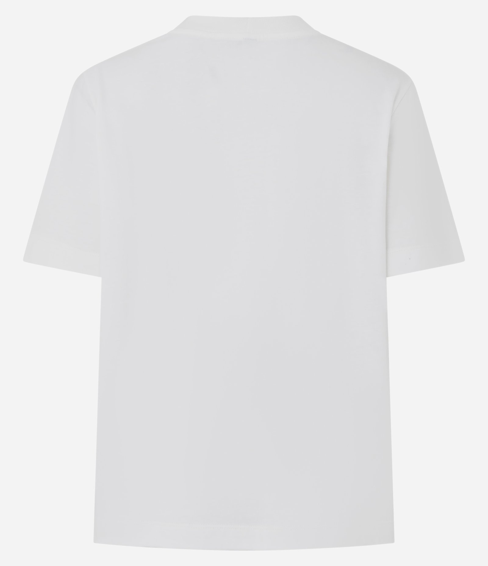 Camiseta em Algodão com Aviamento e Fenda na Lateral Branco 3