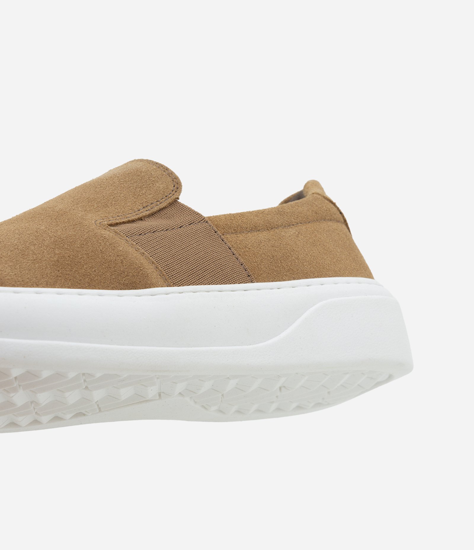 Tênis Masculino Slip On em Camurça Bege 3