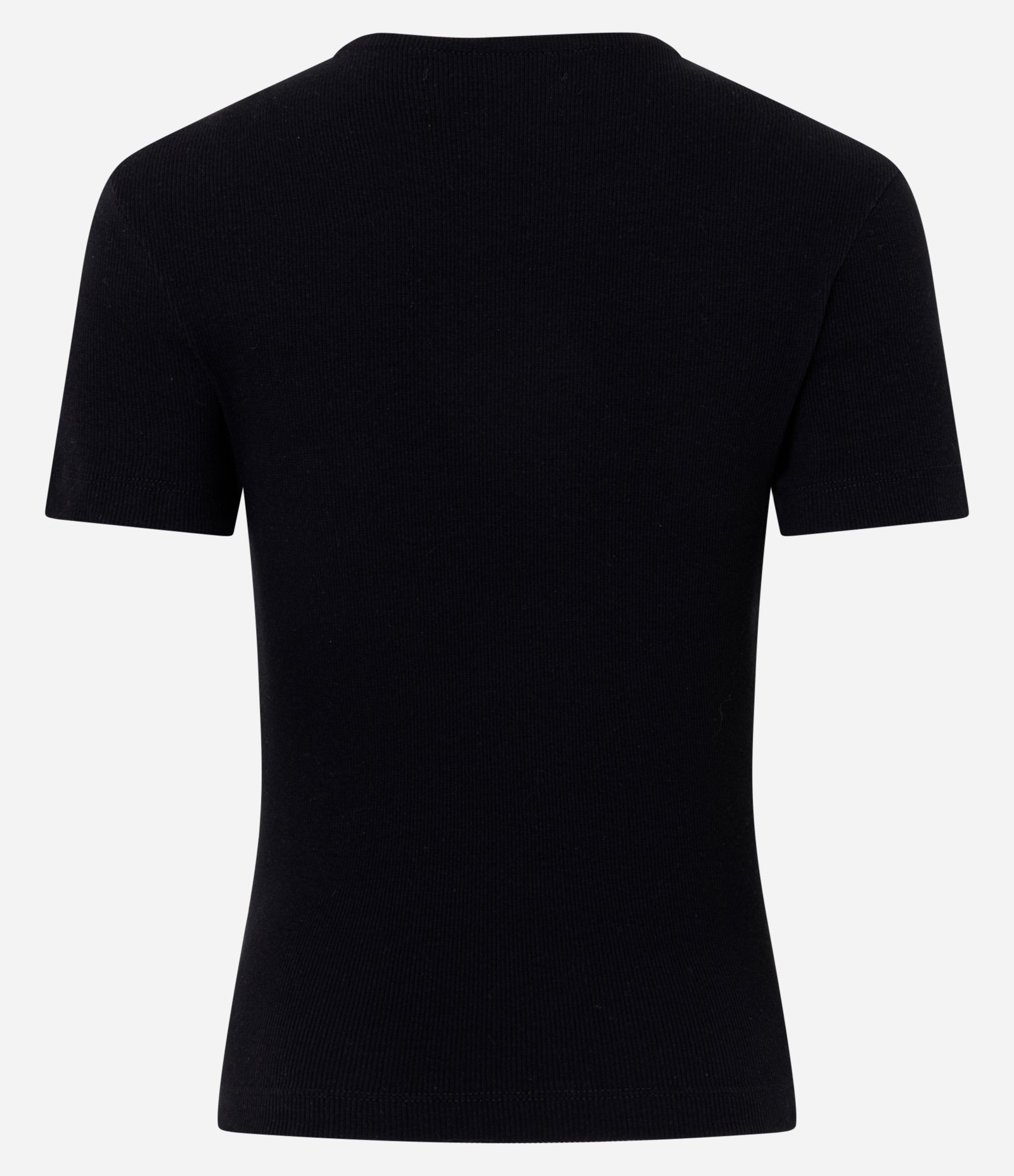 Blusa em Ribana com Detalhe de Lacinhos Preto 3