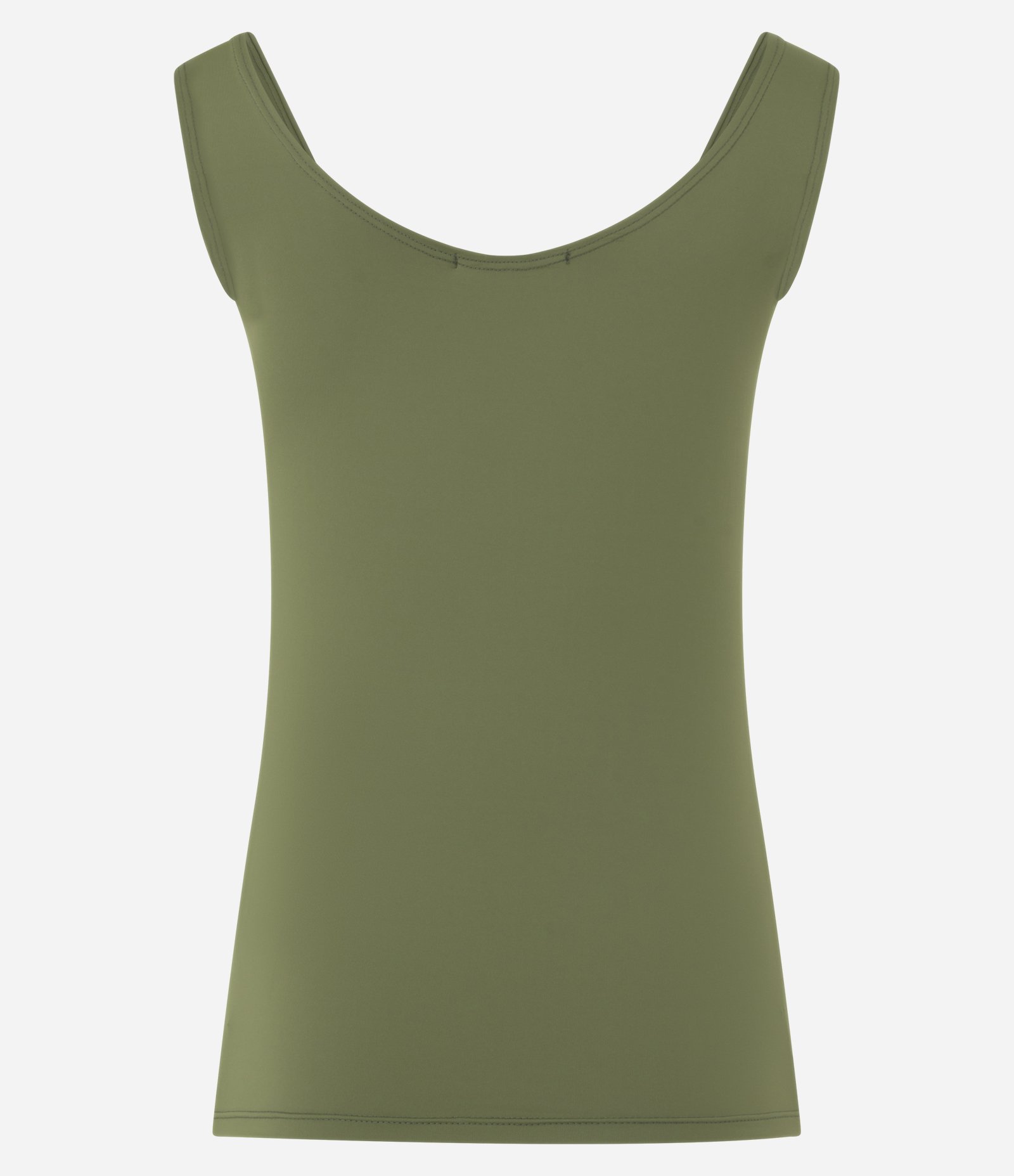 Blusa em Poliamida com Decote U e Alça Larga Verde 2