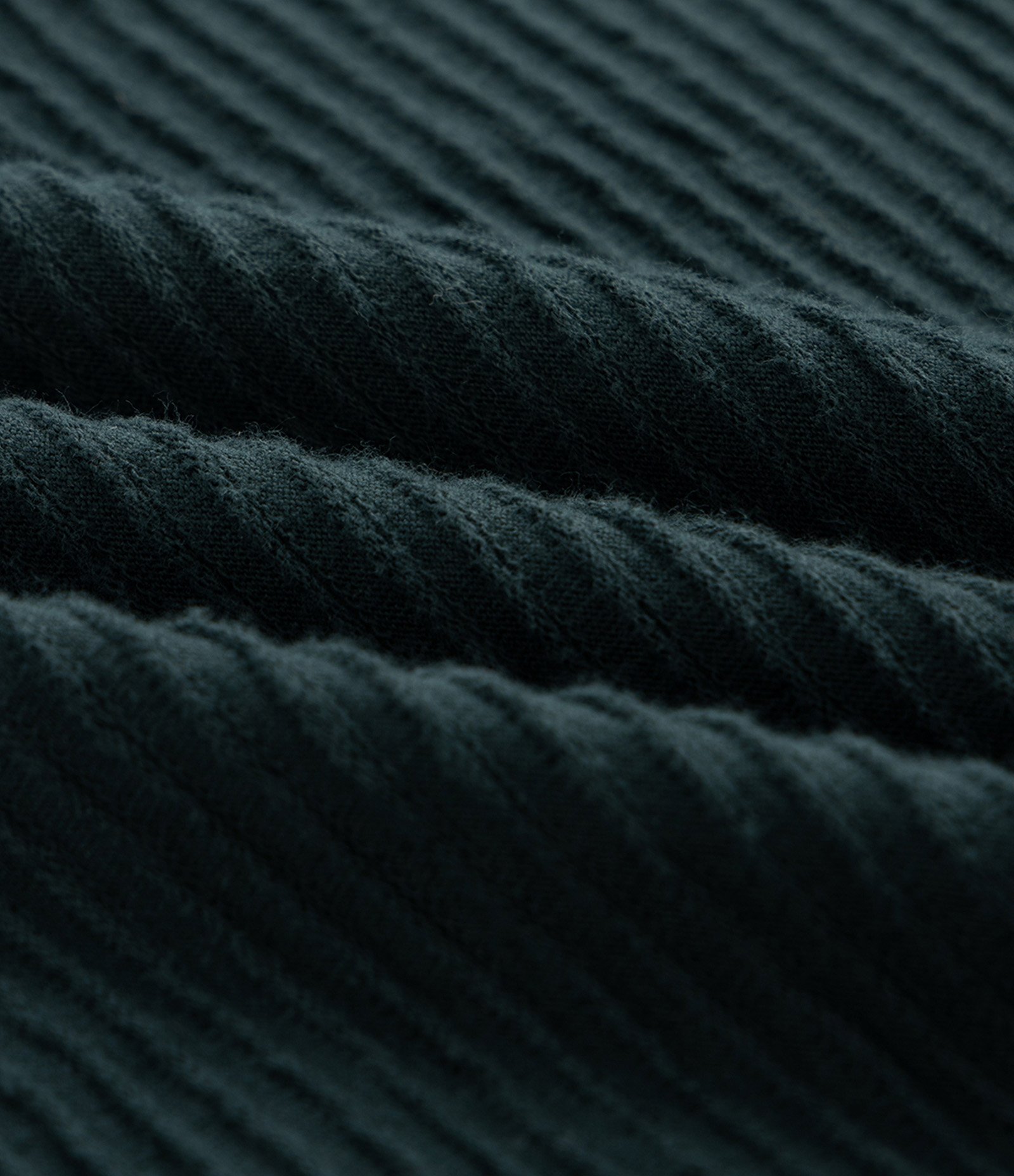 Polo Manga Curta Tricô Canelado com Zíper Verde 3