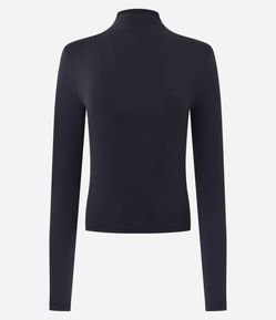 Blusa em Poliamida com Gola Alta