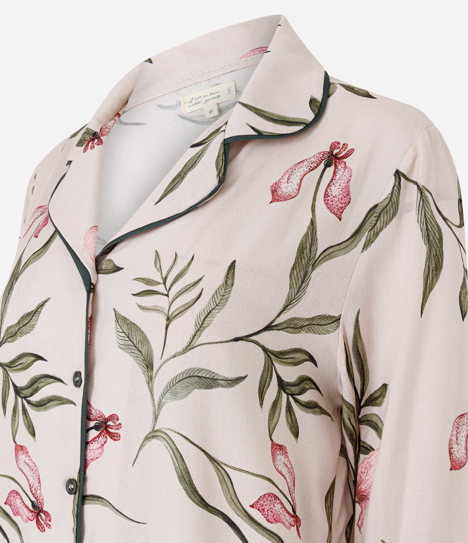 Pijama Curto Americano em Viscose com Estampa Floral Rosa 6