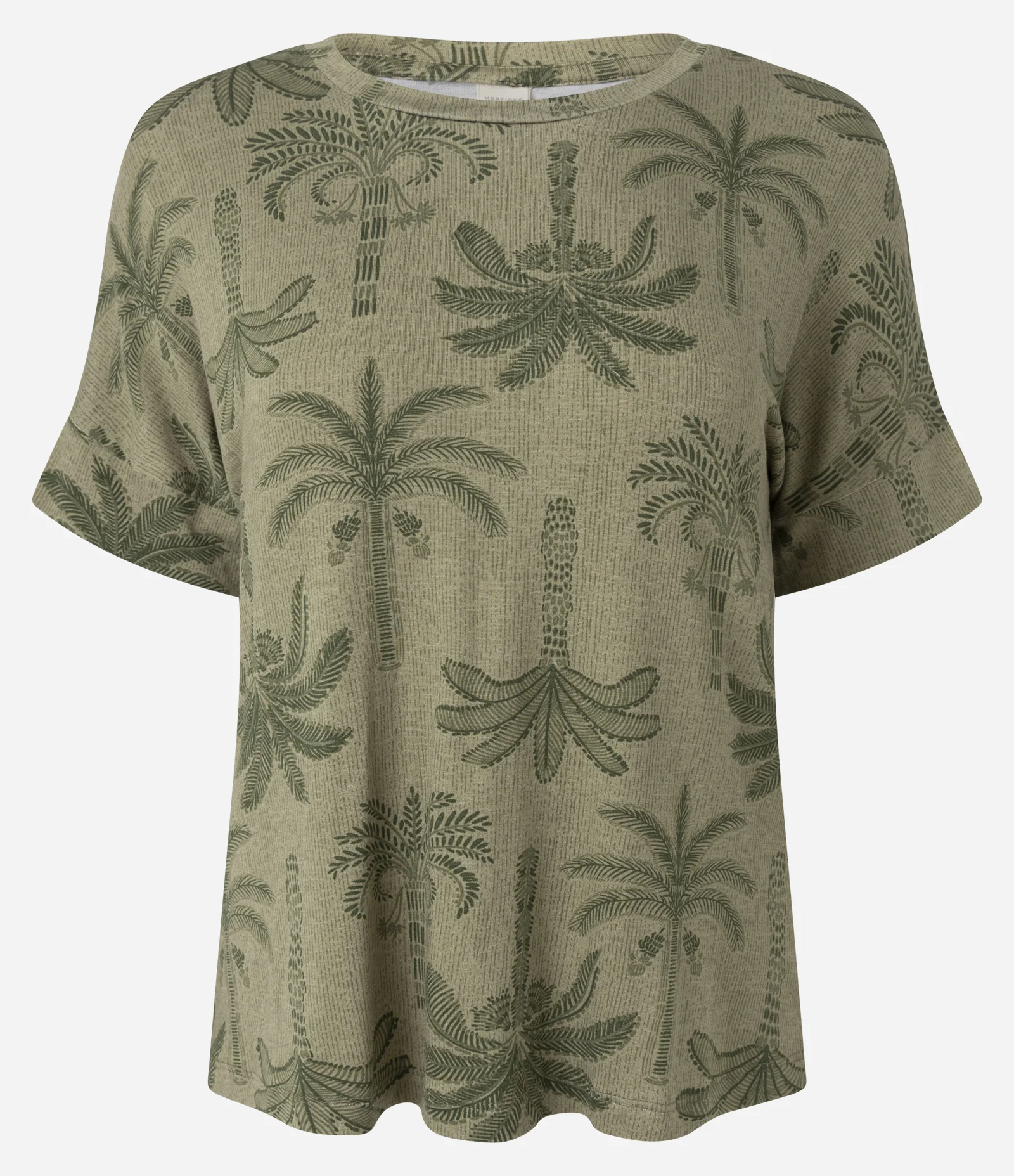 Blusa em Viscose com Estampa de Coqueiros Verde 1