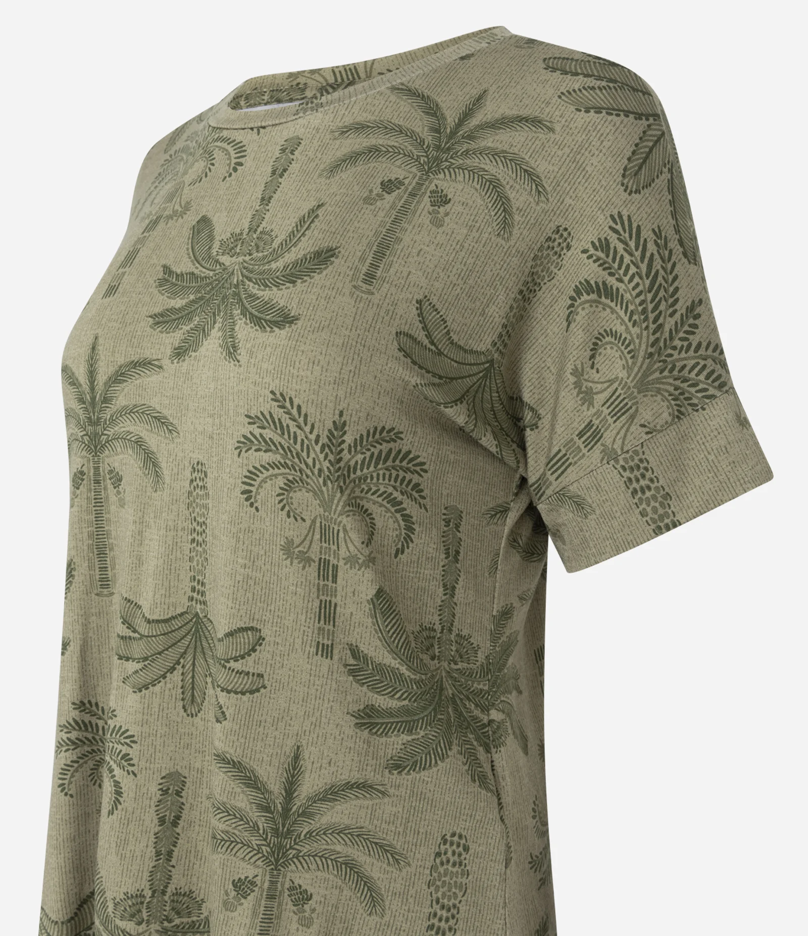 Blusa em Viscose com Estampa de Coqueiros Verde 2