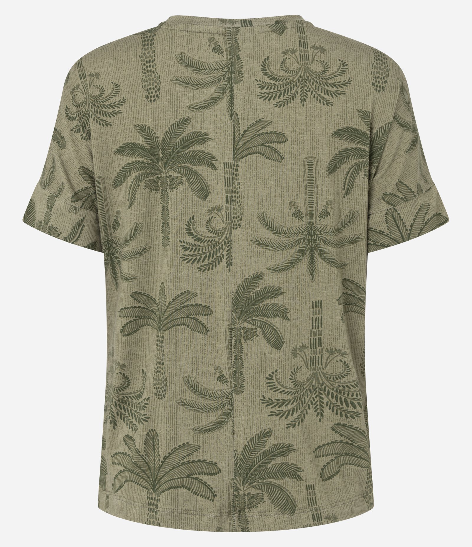 Blusa em Viscose com Estampa de Coqueiros Verde 3