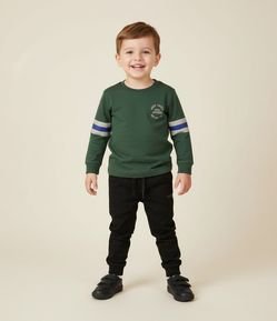 Camiseta Infantil Manga Longa Listrada com – Tam 1 a 6 Anos